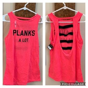NWT Victoria’s Secret Sport XS “Planks A lot” tank
